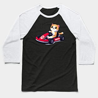 Purrfect Karting Adventure: Cat Karting Extravaganza Baseball T-Shirt